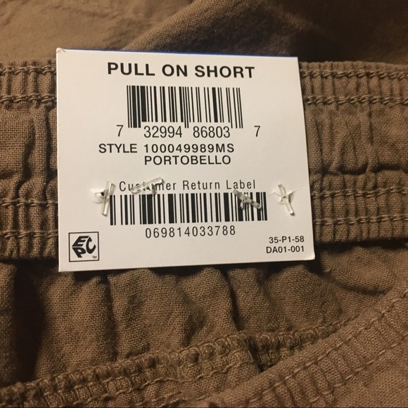 Karen Scott Brown Drawstring Waist Shorts Extra Large XL - Picture 7 of 12